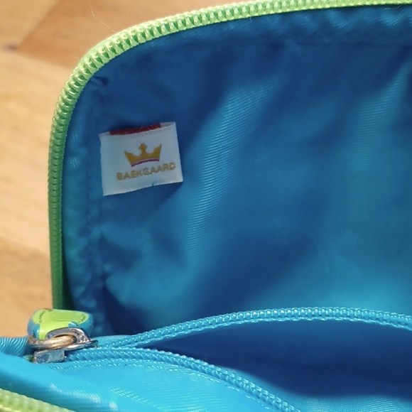 Baekgaard Change Purse/Pouch. Lime Green and Turqouise. Excellent Condition! - Picture 3 of 5